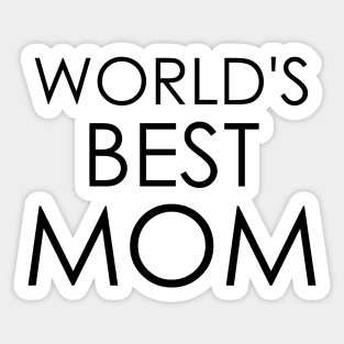 World's Best Mom Mother's Day Sticker